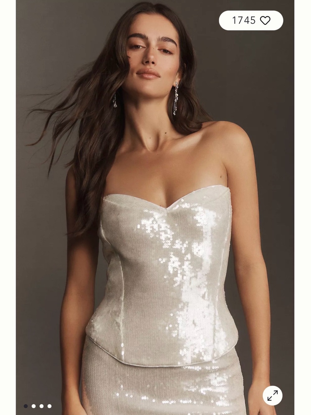 Mare Mare Strapless Sequin Shine Corset